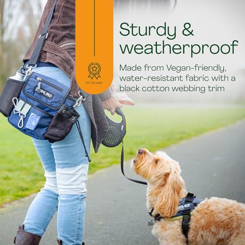 Barking Bags Die originale Hundetasche für Spaziergänge, bekannt aus Drachenhöhle, leichtes und praktisches Design, zum einfachen Tragen von Hundespielzeug, Hundeleckerlis, Kotbeuteln und mehr,