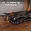 VonHaus Standing Desk Converter, Height Adjustable Computer Workstation with Keyboard Shelf, Dual Monitor Desk Riser w/Tablet Holder - 80x40cm (Black) #4