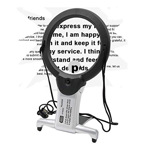 Rumfo Magnifier MG11B-1 Double LED Light Hands Free Chest Rest LED Magnifier Lighted