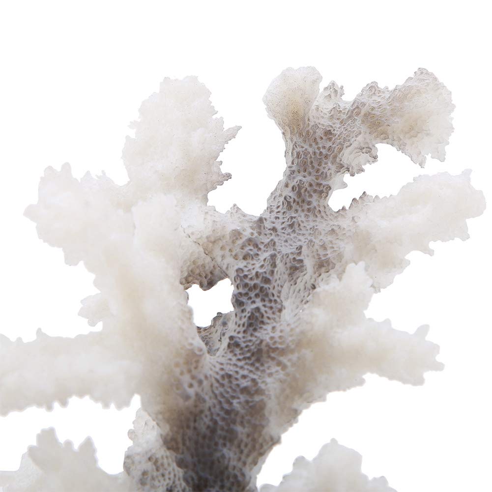 KIMISS Corail artificiel d'aquarium, corail artificiel lumineux anémone en silicone pour décoration de paysage (gris)