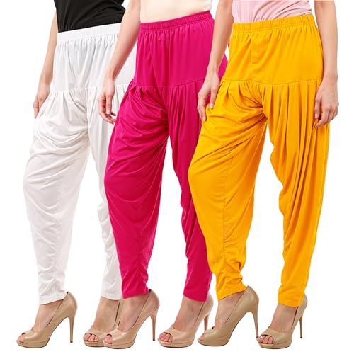 Image of Buy That Trendz Patiala Salwar for Women Relaxed Fit Viscose Patiyala Salwar Harem Bottom Pants
