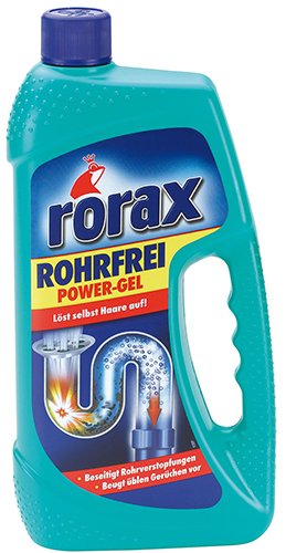 Preisvergleich Produktbild Rorax 6X Rohrfrei Power-Gel, Abflußreiniger - 1Liter