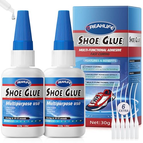 Pegamento Fuerte para Zapato 30gx2, Pegamento Zapatos Extrafuerte para Zapatillas, Suelas, Botas, Sandalias, Tacones, Cuero, Bolsos y Mucho Más