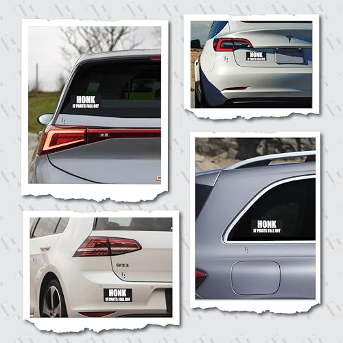 Image of THATS IT! Honk If Parts Fall Off Stickers | Removable Decal Car Bumper | Indoor Outdoor Window Sticker | Vinyl Decal for Laptop, iPad | Waterproof & Long Lasting | TI - 321