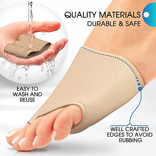 Image of Metatarsal Pads - Ball of Foot Cushions - Foot Pads for Mortons Neuroma Pain Relief - Forefoot Cushioning Sleeve with Built-in Gel Pads - Help Metatarsalgia, Mortons Neuroma (Medium /Large)