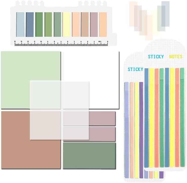 NETEHA Sricky Notes 820 Pcs Sticky Tabs Translucent Book