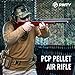 PINTY PCP Pellet Gun Air Rifle, 5.5 mm .22 Caliber Pellet Air Rifle for Adults, 10 Pellet PCP Air Gun, High Power Airgun with 800 fps Velocity Wooden Stock 11mm Dovetail Rail for Hunting Shooting Game