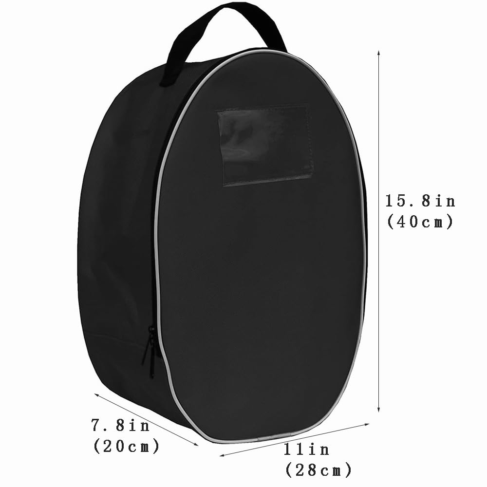 Fonher Fencing Mask Protective Bag Made Of Premium 1680D Double Strand Oxford Cloth-Portable Handbag for Epee, Foil, Saber and Motorcycle Helmets(Black)