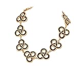 [Richhapy] チャンキーチョーカーネックレス レディース 1で5 は おしゃれ ステートメント厚手 ヘビーチェーン コスチュームアクセサリー レディース ガールズ 女性のための設定 ラインストーン トライバル ジュエリーセット (複数の花のネックレス,ブラック)