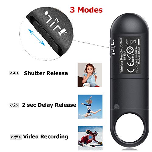 Image of Wireless Remote Control BR-E1 Camera Remote Shutter Compatible with Canon | Replace Canon BR-E1 for Canon R6 M50 R100 R7 R10 R8 90D 850D R5 R6 200D 250D 6DM2 77D 800D M6-II M200 G5X-II G7X-III etc.