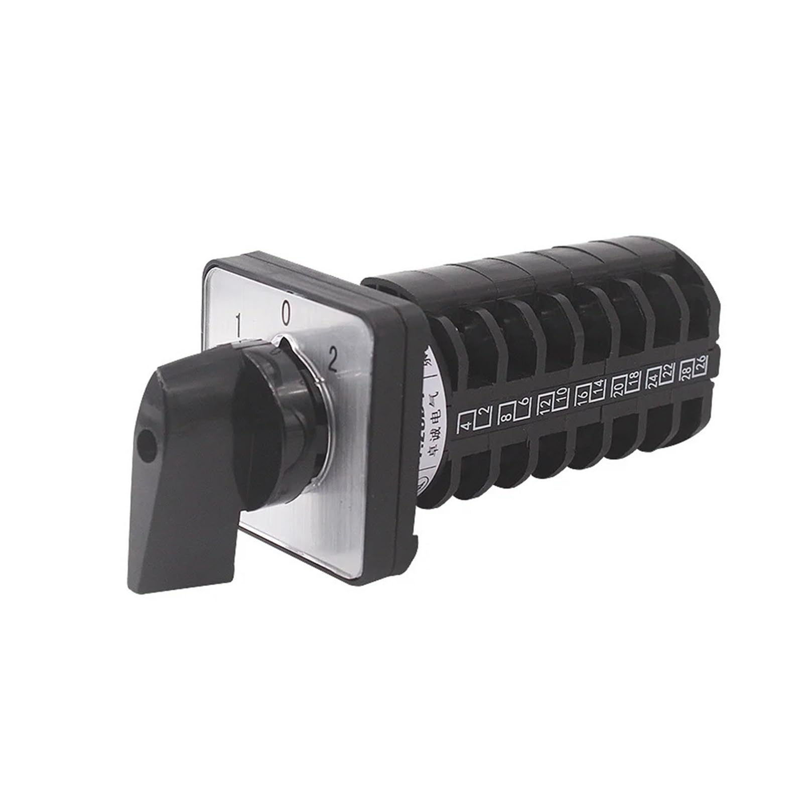 Interruptor giratorio LW8-10/7 de 3 posiciones y 7 cables 10A