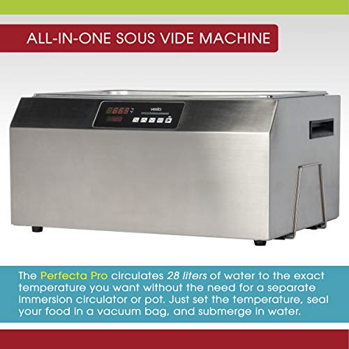 Sous Vide Water Oven by Vesta Precision - Perfecta Pro | Powerful Pump Design | Accurate, Stable Temperature Control | Touch Panel | Water Level Protection System | 28 Liters | 1800 Watts - Thumbnail 3