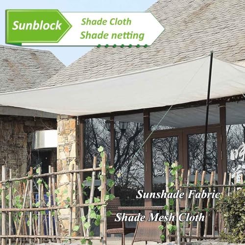 White Shade Netting for Gardens 50% Sun Protection Grommeted Privacy Fence Screen for Plant Protection in Greenhouses Sizes: 1x2m 2x2m 2x3m 4x5m 2x6m
