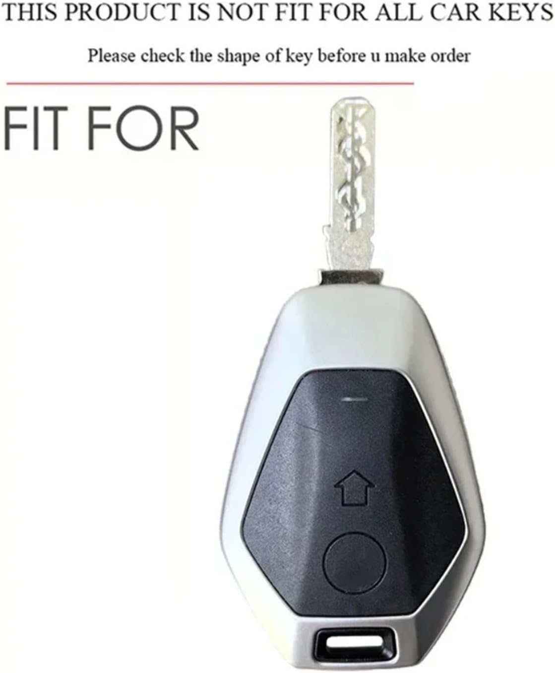 Motorcycle Key Case Compatible for BMW R1300GS R1300 R 1300 Big GS 1300GS 2025 R1250GS R1250 ADV Adventure Bike Accessories Cover Shell Fob(Blue with Red Line)