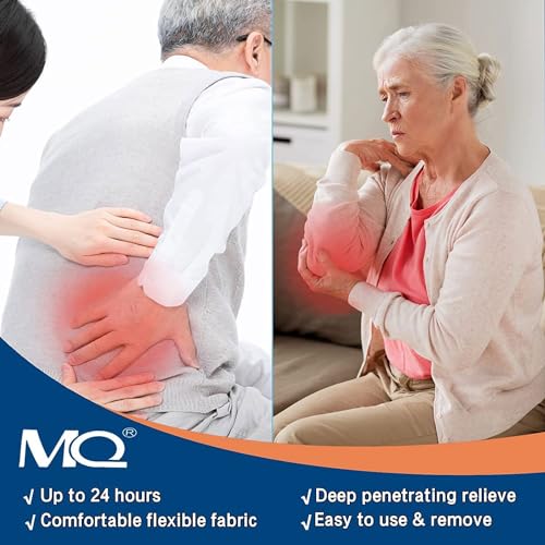 MQ Pain Patches, 60 Count Herbal Heat Patches for Back, Knee Pain Patches Warming Herbal Plaster, Pain Patches for Back Knee Neck Shoulder Pain