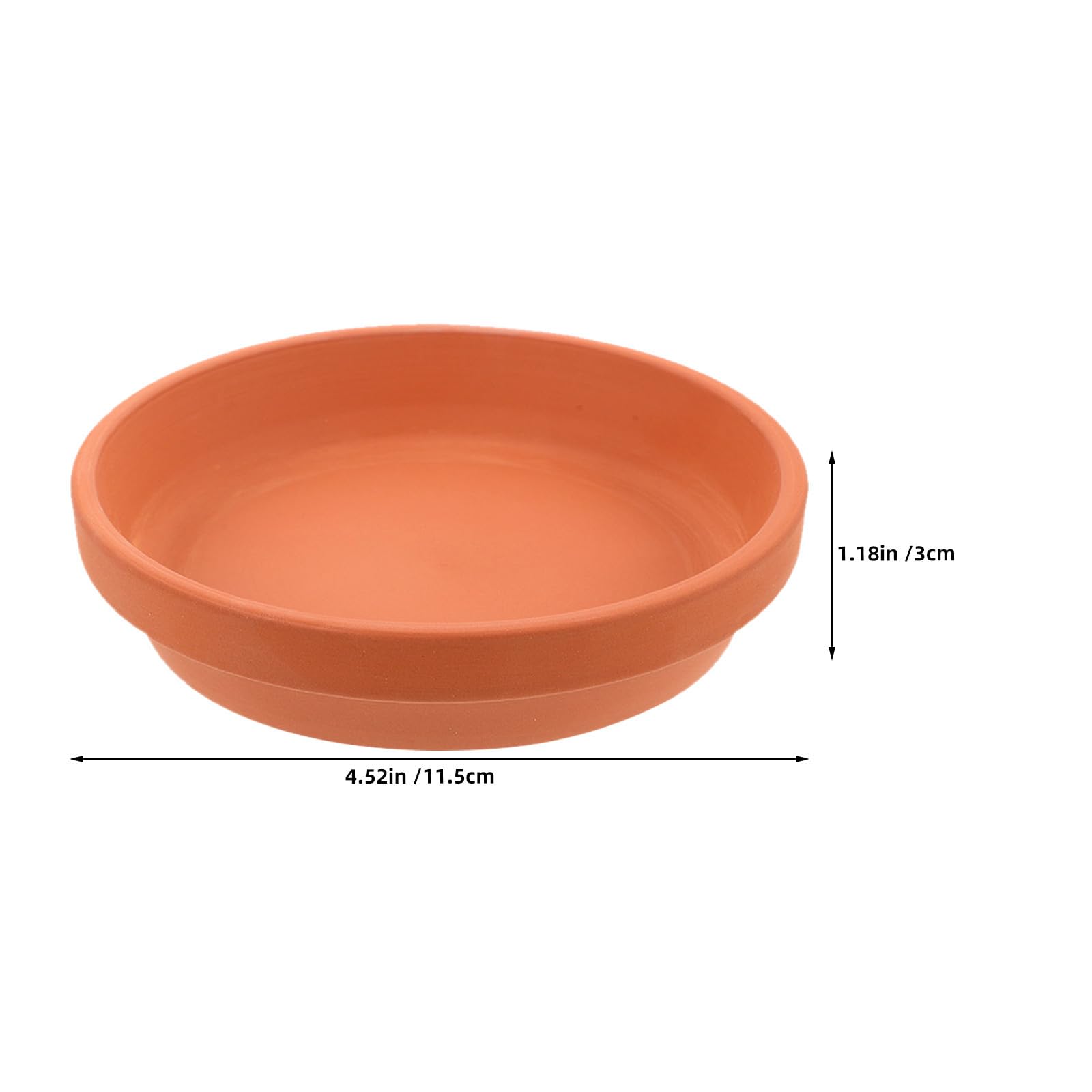 Sottovasi e Materiale Traspirante in Terracotta Rotondi Set da 12 Pezzi Design Stabile a Bordo Basso per Piante da Esterno da Tavolo per Giardino e Balcone