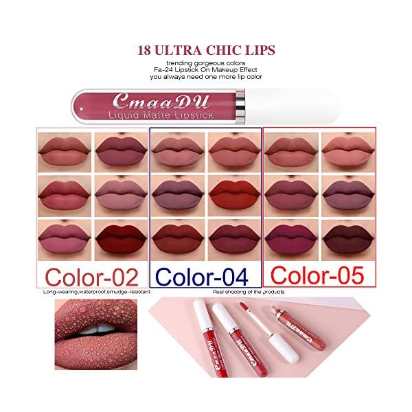 6Pcs-Matte-liquid-lipstick-SetDark-Red-Matte-Lipstick-Lip-Stain-Long-Lasting-24-Waterproof-Lip-Gloss-Gift-Set-Lipstick-Sets-for-Women-Lippies-Lip-Matte-Makeup-Lipgloss-Beauty-Cosmetics-Color-02 6Pcs Matte liquid lipstick Set,Dark Red Matte Lipstick Lip Stain Long Lasting 24 Waterproof Lip Gloss Gift Set ,Lipstick Sets for Women Lippies Lip Matte Makeup Lipgloss Beauty Cosmetics (Color-02)