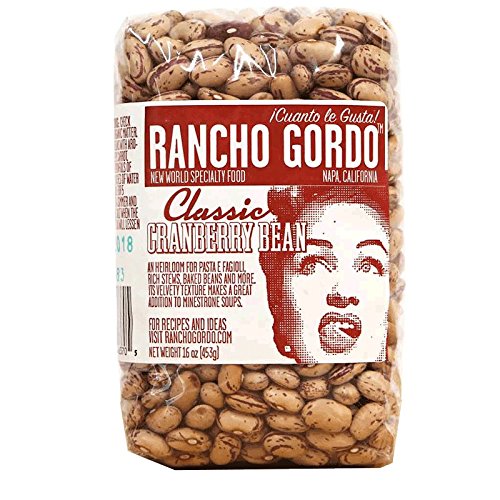 Rancho Gordo Cranberry Beans, 16 Oz