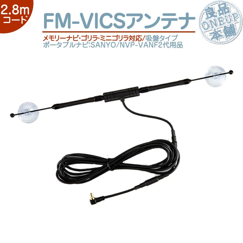 Amazon.co.jp: 吸盤タイプ ゴリラ＆ミニゴリラ FM-VICS アンテナ NVP