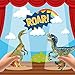 Gemini&Genius Velociraptor Compsognathus Dinosaur Toys, Dinosaur Action Figures with Moveable Jaw and Hands, Realistic Dinos Toys, Great Gift for Kids or Dino Lovers Collection and Display