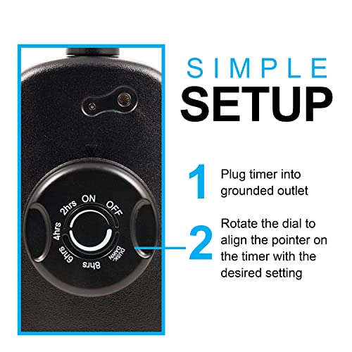 Ge Light-Sensing Outdoor Timer, Single Grounded Outlet, 2,4,6, Or 8 Hours, Dusk To Dawn, Outdoor Lighting, Seasonal Décor, Weather-Resistant, Works With Led, Cfl, Incandescent And Halogen Bulbs, 68552 #TOP4