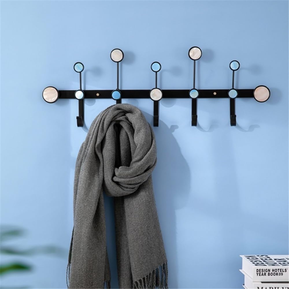 attaccapanni a Muro Appendiabiti da Parete for Ingresso, Ganci creativi in ​​Metallo for Cappelli, Chiavi, Borse, Cappotti Gancio Parete Cappotti(Grande)