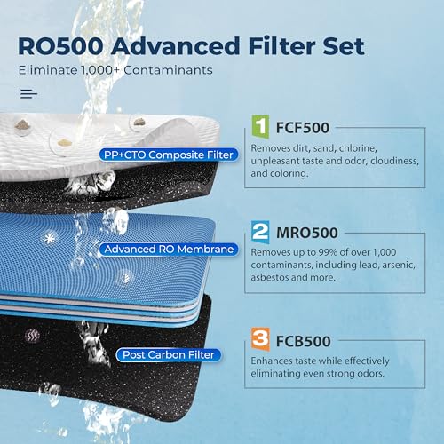 Image of iSpring RO500-ORB Reverse Osmosis System, NSF /ANSI 58 Certified, 500 GPD