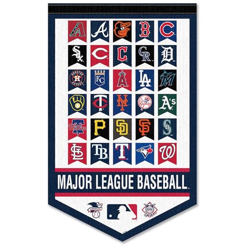 WinCraft Baseball League All Teams Pennant Banner
