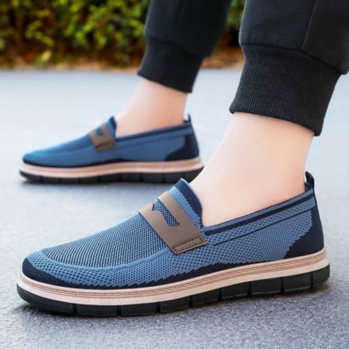 Mens Breathable Slipon Loafer Shoes Comfortable Nonslip Walking Shoes Casual Style Suitable for Mens Outdoor Activities3