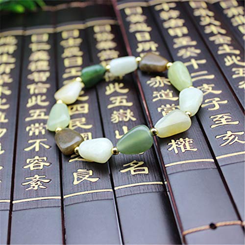 Jade Hetian bracelet pour femme en jaspe naturel le cadeau d'exception idéal