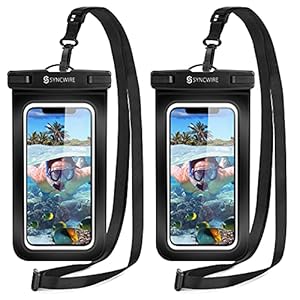 Syncwire wasserdichte Handyhülle Unterwasser Wasserfeste – 2 Stück(7 Zoll) 2021 Wasserdicht Handy Hülle Handytasche für iPhone 14 13 12 11 Pro XS Max Mini SE XR X 8 7 6+,Samsung Galaxy,Huawei usw