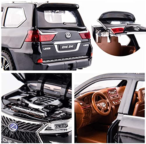 Image of Invite Enterprise Die-Cast Zinc Alloy 1:24 Scale 2022 Lexus LS 570 Large with 6 Openable Doors,Light & Music Colors as Per Stock【Colors as Per Stock】