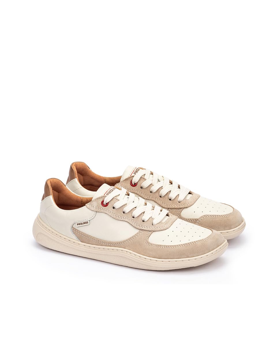 Pikolinos Aranjuez Deportivos Barefoot Unisex | en Cuero | Plantilla Extraíble | Talla EU 35-47