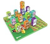 Learning Resources Peg Friends Stacking Farm Animals, Fine Motor Toy, 12 Animals, Ages 2+