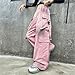 Parachute Pants for Girls Y2K Baggy Cargo Trousers Low Rise Wide Leg High Waist Jogger Sweatpants Athletic Dance Streetwear Fashion Casual Jean Sweatpant 2025 Deals of The Day Clearance