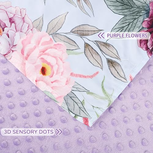 Image of Baby Car Seat Cover, Peekaboo Opening Car Seat Canopy for Baby Girls Boys, Mom Nursing Breastfeeding Covers, Blanket for Infant, Pink Purple