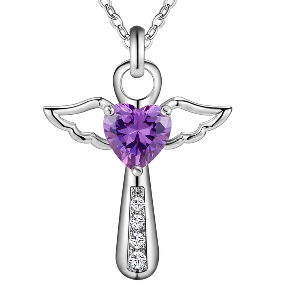YDYDTTKD Naszyjnik ze srebra próby 925 Fine Jewelry Skrzydła anioła z naszyjnikiem
