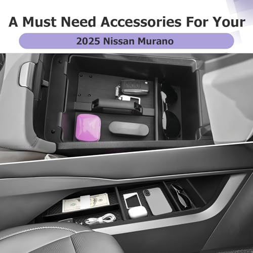 LUWU Center Console Organizer for 2025 2026 Nissan Murano SL/SV/Platinum Accessories Armrest Storage Box, Lower Console Organizers Murano 2026 Accessories 3-Pack by LUWU - Image 7