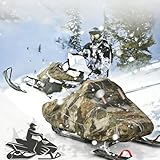 【Housse de motoneige sur mesure pour Honda Snow Bike】 Conçue pour un ajustement précis, cette housse imperméable pour l'extérieur est fabriquée en tissu Oxford 210T haute densité. Le processus à haute température et haute pression garantit une résistance exceptionnelle à la déchirure et une durabilité. Elle offre une protection durable et fiable contre les intempéries, préservant l'état impeccable de votre motoneige.