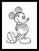 Produktbild Pyramid International Mickey Mouse (Sketched-Single) 30x40 cm gerahmter Druck, 250GSM PAPERWRAP MDF, Mehrfarbig, 44 x 33 x 4 cm