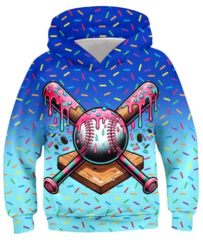 Image of Lovekider Boys Hoodie Kids 3D Print Graphic Pullover Sweatshirt 6-16 Years