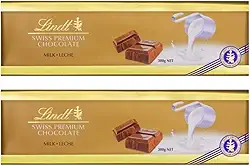 Chocolate Lindt Premium, Ao Leite, 2 barras de 300g