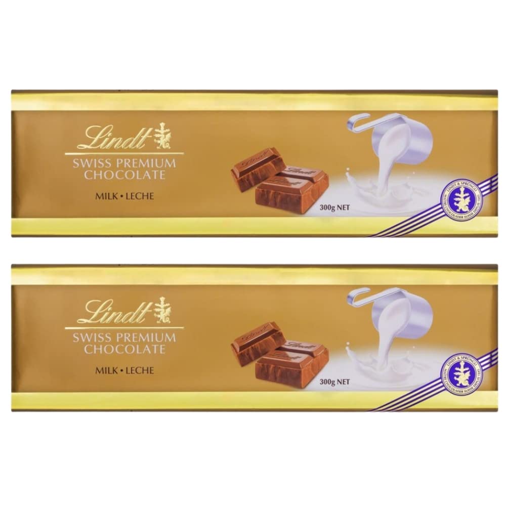 Chocolate Lindt Premium, Ao Leite, 2 barras de 300g