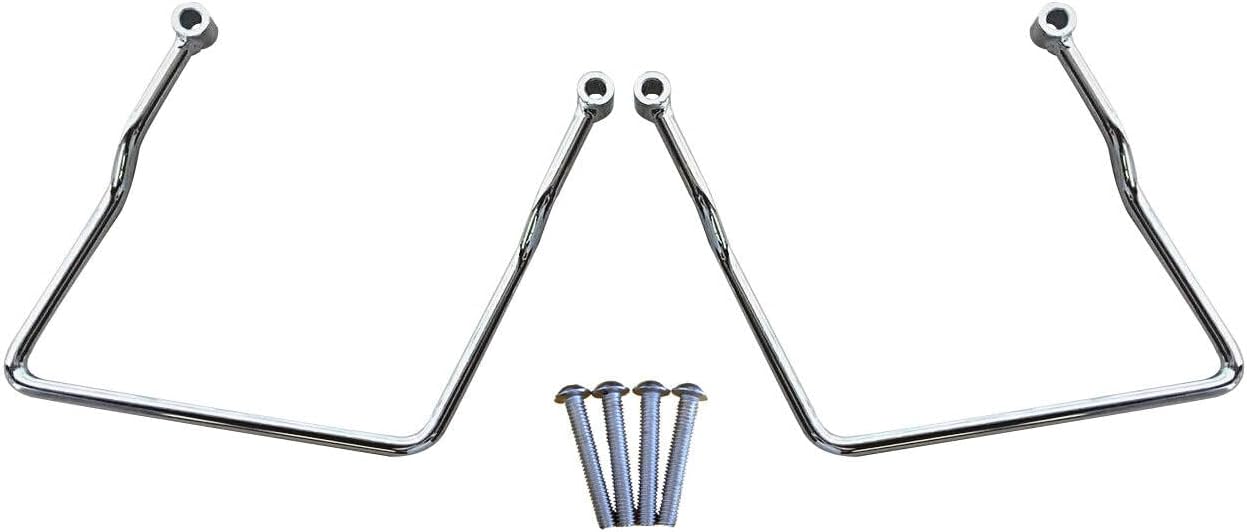Honda Rebel CMX250 Saddlebag Supports with Triple Dipped Chrome