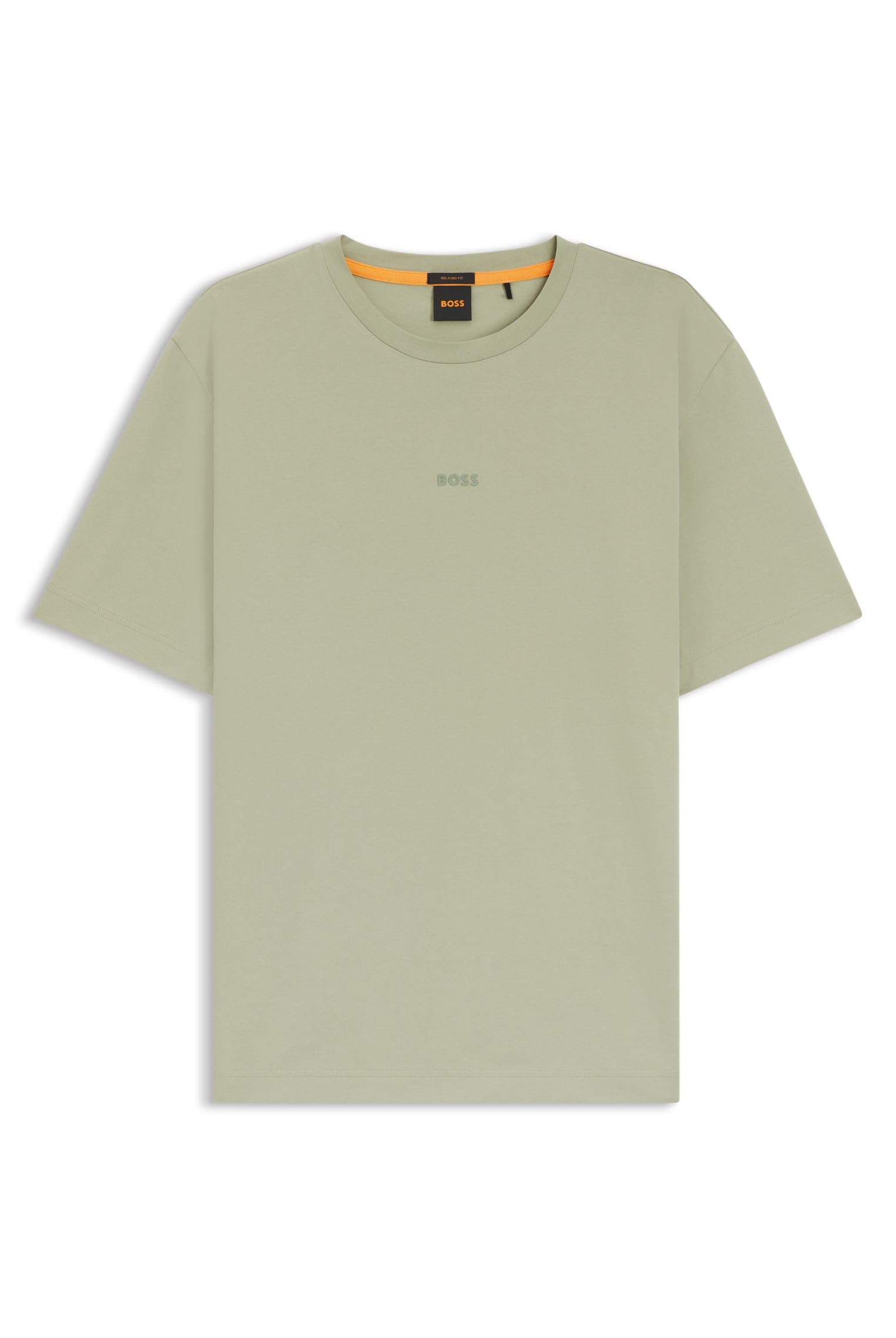 BOSS Mens TChup Logo-Print T-Shirt in Stretch Cotton
