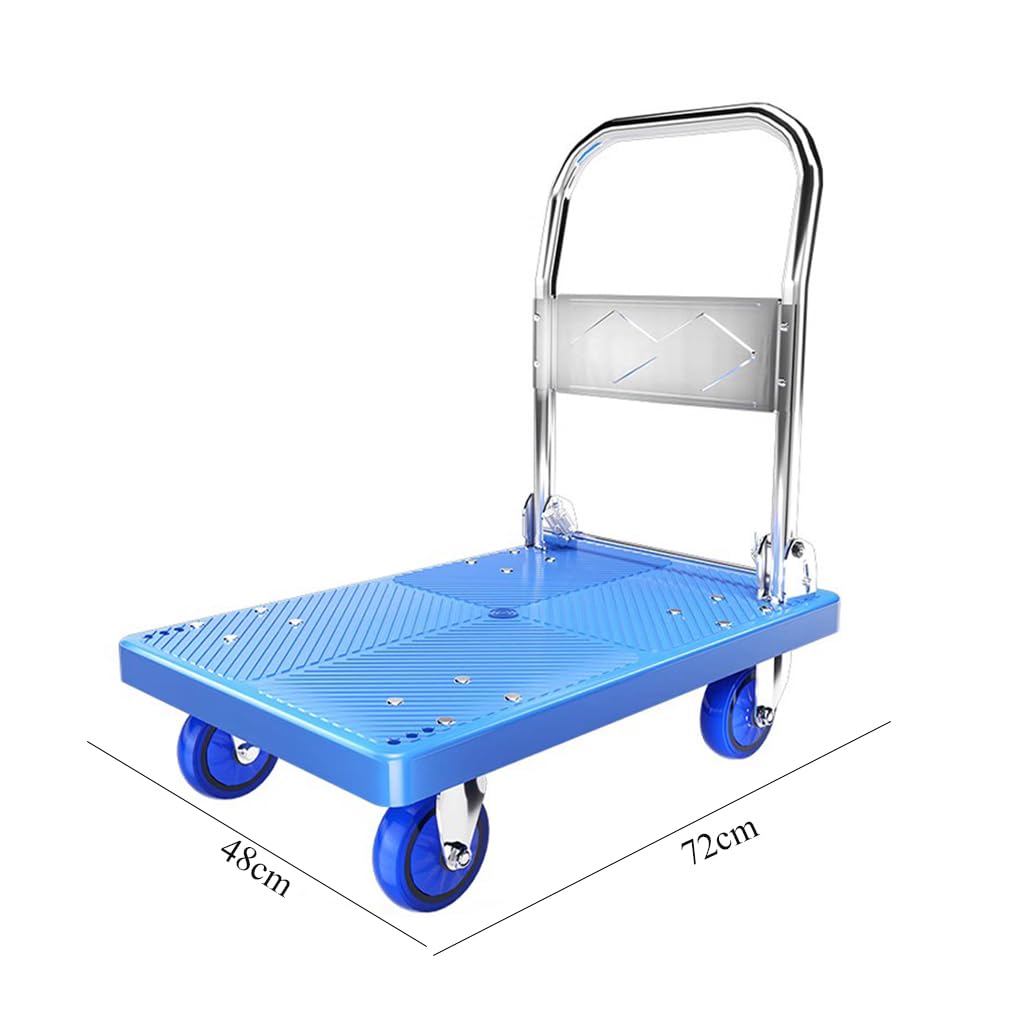 Plattformwagen Plattformwagen Klappbar Mit 225kg Tragkraft Transportwagen Plattenwagen Handwagen Klappwagen Aus Stahl Materialtransporter Transporthilfe Sackkarren