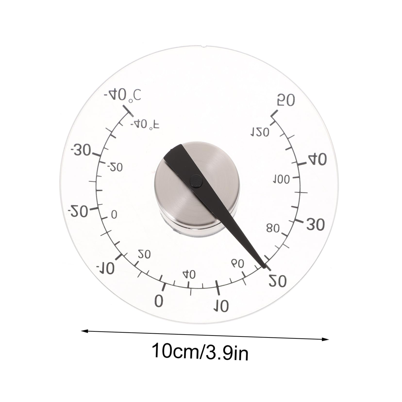 BESPORTBLE Self Adhesive Thermometer for Use Round Dial Precision Bimetallic Measurement for Home and Bathroom Decor