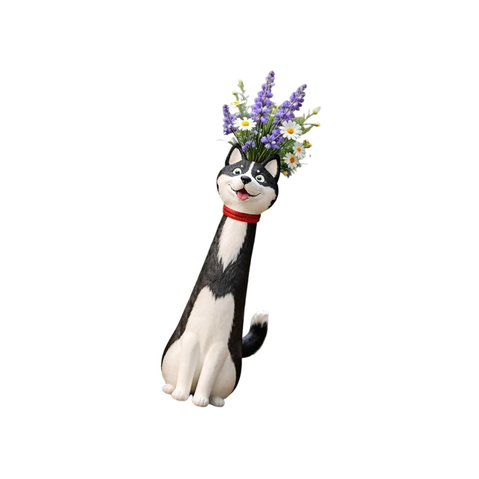 Oxxggkao Wacky Puppy Vases Decorative Resin Sculpture Ornament for Housewarming Wacky Dog Vases