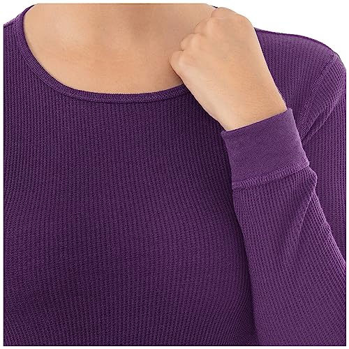 Image of Fruit of The Loom Womens Micro Waffle Premium Thermal Underwear Tee Shirt