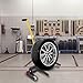 biosplot Adjustable Wheel Dolly, Heavy Duty Rolling Truck Tire Dolly, 440 LBS Tire Lifting Tool, Moving Tool Cart Wheel Lift for Automotive Repair Shops, Garages, and Tire Retail Outlets